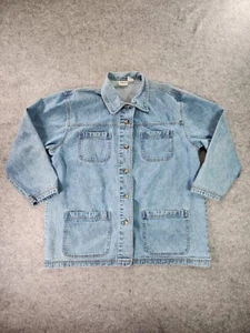 Vintage Cabin Creek Denim Barn Chore Jacket Coat Womens XL Retro 90s Y2K - Picture 1 of 11