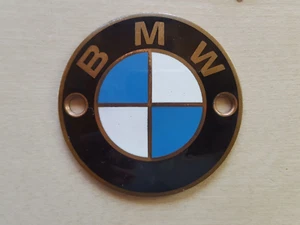 Oldtimer BMW Motorrad Plakette Emailplakette Tankemblem Tank Emblem R45 - R100 ? - Bild 1 von 2