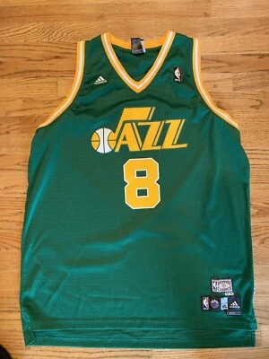 Camiseta deportiva vintage Adidas NBA HWC Utah Jazz Deron Williams 8 retro RARA USADA EN EXCELENTE ESTADO 2XL Foto 1 de 4