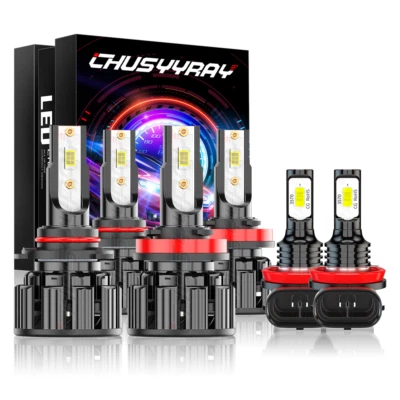 Faros antiniebla de haz alto bajo 6000K LED para Volvo C30 2007 2008-2013 Foto 1 de 4