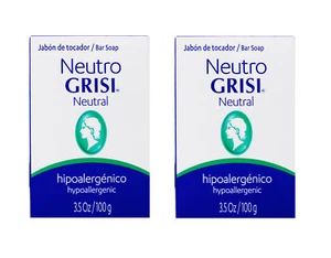 Grisi Neutral Soap, Cleansing and Hypoallergenic Soap, 3.5 Oz - 2 Pack - Picture 1 of 5