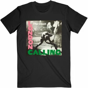 Official The Clash T Shirt London Calling Mens Black Punk Rock Metal Classic Tee - Picture 1 of 3