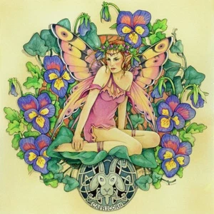 Creative Expressions Stamp Plate CAPRICORN Fairy Unmounted Linda Ravenscroft HTF - Picture 1 of 3