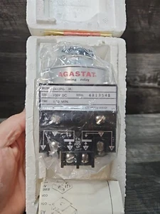 Agastat 2412PG M Timing Relay Delay 120VDC 1-20 Minute CR 240VAC 1/4 HP 10A *NEW - Picture 1 of 5