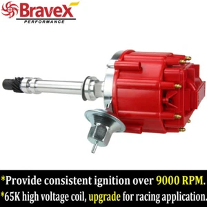SBC Chevy Performance HEI Distributor Red Cap Super Coil 305 350 400 Small Block - Picture 1 of 12
