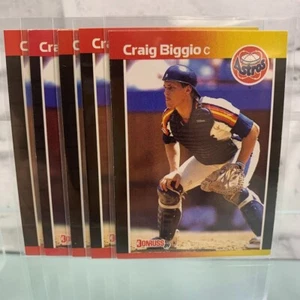 Lotto 5 carte Donruss Baseball Craig Biggio #561 1989 - Foto 1 di 3