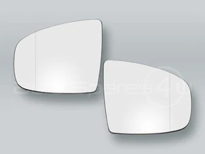 Par de espejos de puerta con calefacción de vidrio y placas de respaldo se adapta a BMW X5 X6 E70 E71 2007 - Imagen 1 de 2