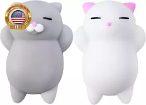 Squishy Cat Set - 2" Soft Silicone Kawaii Kitties, Top Stress Relief Toy 2025, U - Picture 1 of 9