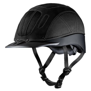 TROXEL SIERRA BLACK M LOW PROFILE HORSE TRAIL RIDING HELMET 04-367M SureFit Pro - Picture 1 of 7