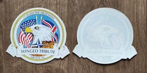USAF RAF Mildenhall Winged Tribute Air Fete 1995 Stickers - Picture 1 of 1
