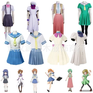 series Higurashi When They Cry Hou Ryugu Rena Cosplay Costume Uniform Dress set - Picture 1 of 18
