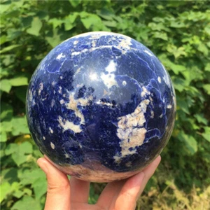 4.9LB Natural sodalite Sphere quartz Crystal Ball Reiki Healing B4-bca-0 - Picture 1 of 12