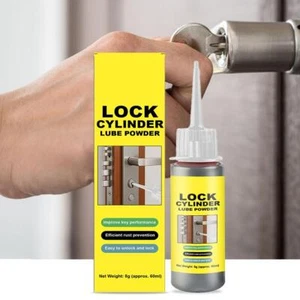Graphite Lubricant -Lock Cylinder Lube Powder Lock Key Smooth Maintenance - Picture 1 of 19