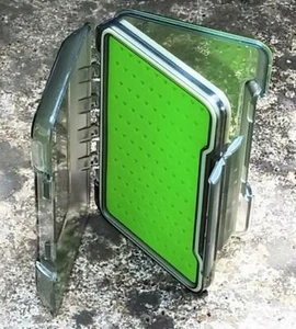 Medium Swing Leaf Waterproof Slimline Fly Box with Silicone Inserts, Fly Box - Picture 1 of 5