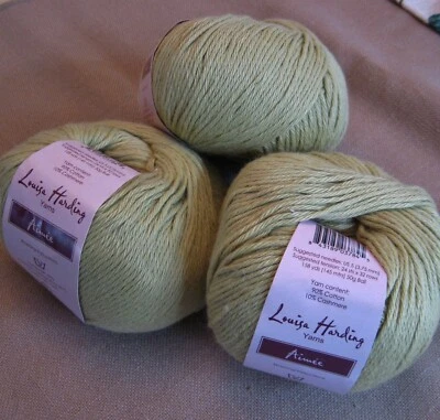 AIMEE 90% COTTON 10% CASHMERE YARN by  Louisa Harding -3-BALL LOTS - Image 1 of 2