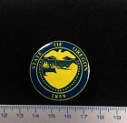 Great Seal Of OREGON. Pin Badge Exclusive Design.Limited Series.Litho. Metal