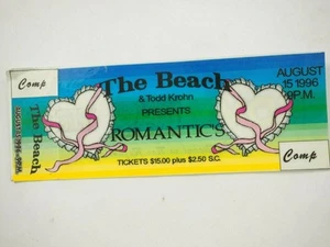 The Beach & Todd Krohn Presents "Romantic's" 15.08.1996 Comp Ticket unbenutzt LV NV - Bild 1 von 5