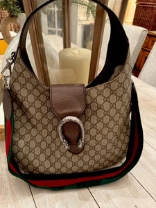 Authentic Gucci Dionysus Canvas Shoulder /Crossbody Monogrammed Bag - Picture 1 of 11