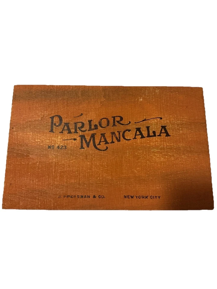 J Pressman & Co. Parlor Mancala No. 423 Game Antique Vintage Replica 2016 - Image 1 of 4