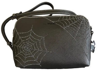 Bolso Bandolera ALDO Negro Telaraña Araña Dije Halloween Edición Limitada Nuevo con Etiquetas Foto 1 de 4