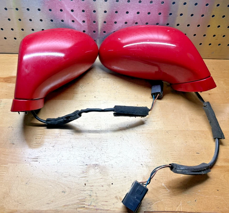 Par de espejos retrovisores laterales Mazda Miata MX5 1999-2005 OEM ROJO L R NB 99-05 Foto 1 de 4