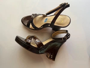 Jessica Simpson Ojilly Platform Wedge Sandals Open Toe Sz US 8.5 - Picture 1 of 23