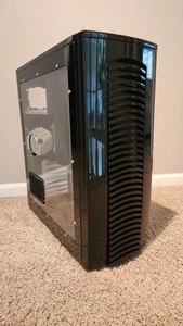 Vintage Ultra Chieftec Dragon Clone ATX Tower Computergehäuse Glanz Schwarz Fenster - Bild 1 von 14