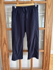 Lululemon Step Lively Crop Women's Blue Midrise Lightweight Pants SZ 4 - Picture 1 of 6