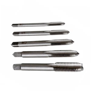 Juego de 5 grifos métricos rectos para máquina de punto espiral M5 M8 - Imagen 1 de 12