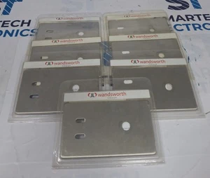 WANDSWORTH P916/SS Blanking Plate 2 Gang Satin Stainless Steel - Picture 1 of 3