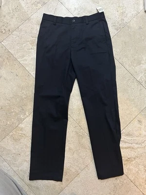 American Chino Izod Flat Front Straight Fit Non Iron Black Pants Brand New 29/30 - Image 1 of 3
