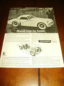 1960 TRIUMPH TR-3 ***ORIGINAL AD*** TR3 - Picture 1 of 1
