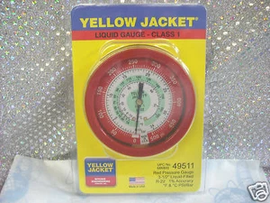 Gauge, LIQUID FILLED, 3-1/8", R22 F & C PSI/Bar 49511 - Picture 1 of 1