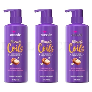 Aussie Shampoo Miracle Coils Sulfate Free Shampoo 16oz Lot of 3 - Picture 1 of 2
