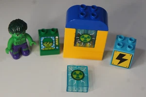 Lego Duplo Marvel Hulk Super Hero w/ Duplo Blocks - PARTS ONLY - Picture 1 of 11