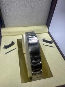 Seiko pogue 19mm steel 6139 6002 Watchband Bracelet Solid Links | Free Delivery - Imagen 1 de 6