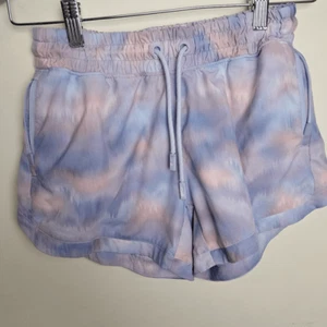 Athleta Girl All Play 3" Short Large 12 Multi Color Tue Dye Purple - Picture 1 of 5