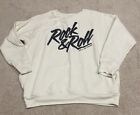 Rock And Roll Hall Of Fame Size L Ivory Crewneck Sweatshirt
