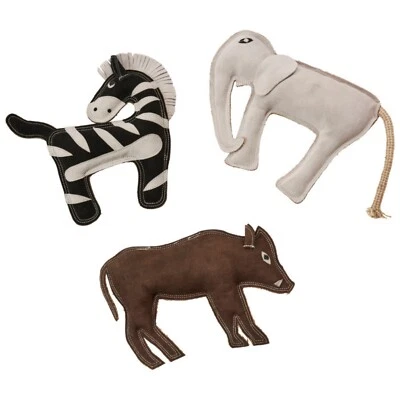 Spot Durafuse Leather Jungle Dog Toy Assorted, 11 Inch (Each Sold Separately) - Image 1 of 3