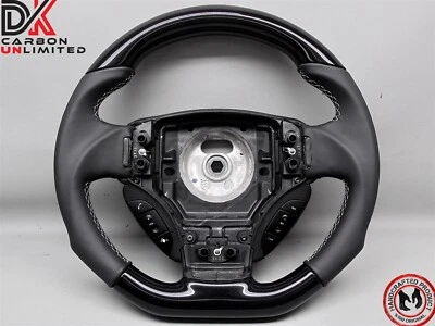Aston Martin Rapide DB9 DBS Vantage Virage Alcantara Piano Black Steering Wheel - Image 1 of 4