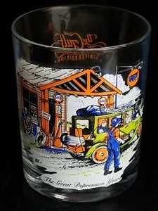 The Gulf Collectors Series Advertising Tumbler Bar Glass The Great Depression - Picture 1 of 9