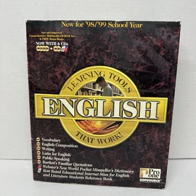 PRO ONE SOFSOURCE ENGLISH TUTOR IN A BOX 6 CDs WINDOWS - Image 1 of 4