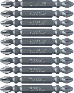 New VESSEL 1/4" SHANK DRIVER BIT 10 pcs SET (PH2x65mm) MS14-2-65H from Japan - Picture 1 of 3