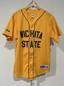 Vtg Majestic Wichita State Shockers Baseball Jersey Men's M RARE! - Picture 1 of 11