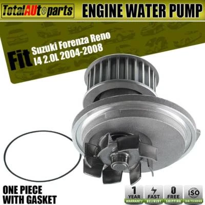 Nueva bomba de agua del motor para Suzuki Forenza Reno 2004-2008 I4 2,0 L con junta gasolina Foto 1 de 4