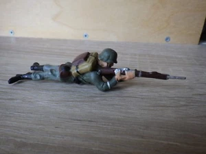 Figurine ELASTOLIN circa. 1935 soldat soldier WEHRMACHT Tireur couché - Foto 1 di 4