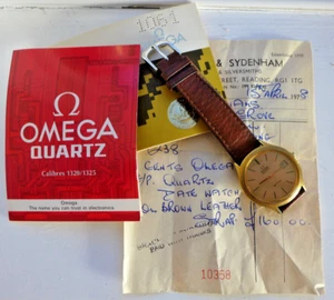 A vintage 1978 Omega Deville quartz watch with original bill of sale, guarantee - Picture 1 of 9