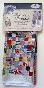 Postage Stamp Retro Quilt Block Panel by Amy Barickman for Treasured Threadz - Picture 1 of 7