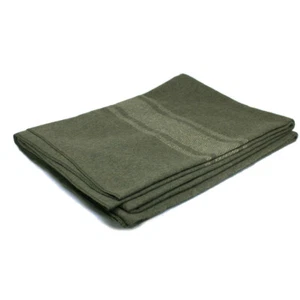 Italian Army Style Wool Blanket - Olive - 160x200cm - Picture 1 of 1