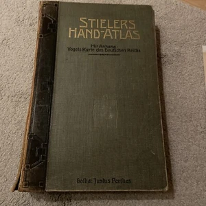 Stielers Handatlas 1910 Antik Atlas 100 (99) Karten In Kupferstich Hand-Atlas - Bild 1 von 13